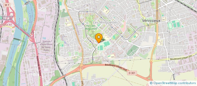 localisation de l'entreprise M.A. MEUBLES ET DECO  VENISSIEUX