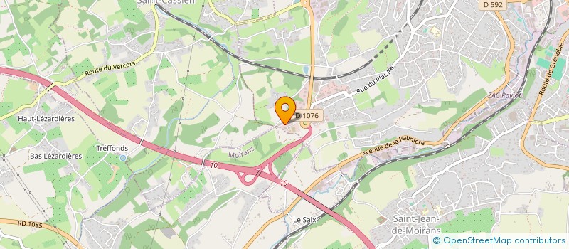 localisation de l'entreprise M.A MODE à VOIRON