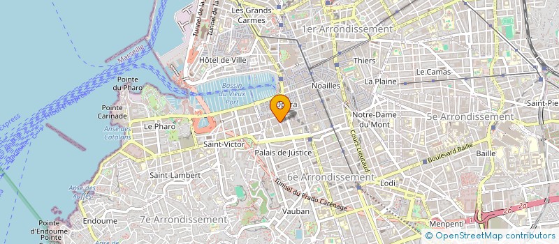 localisation de l'entreprise M.A.N.O. à MARSEILLE