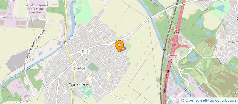 localisation de l'entreprise M.A.P à COURRIERES