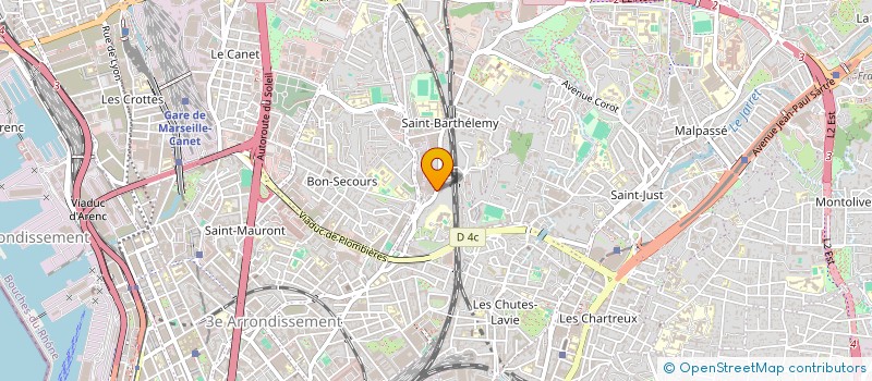 localisation de l'entreprise M.A.P. à MARSEILLE