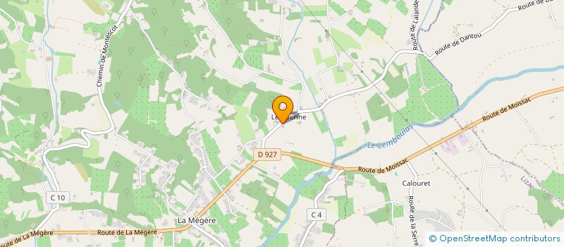 localisation de l'entreprise M.A.P.  MOISSAC