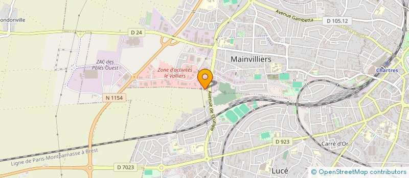 localisation de l'entreprise M.A.P. à MAINVILLIERS