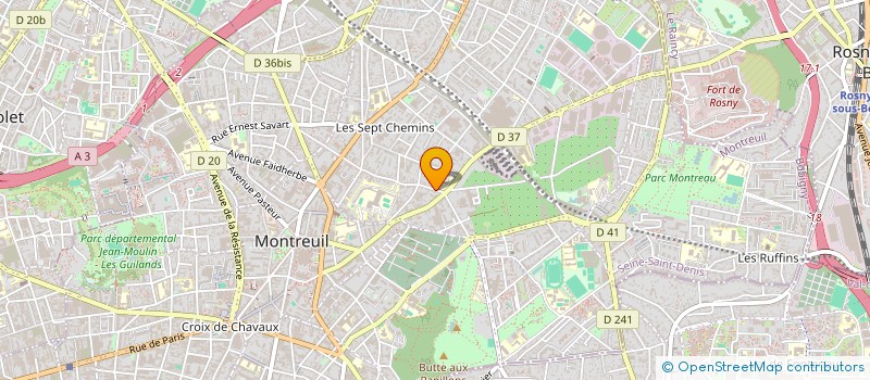 localisation de l'entreprise M.A.P ASSOCIATION DES MURS A PECHES à MONTREUIL