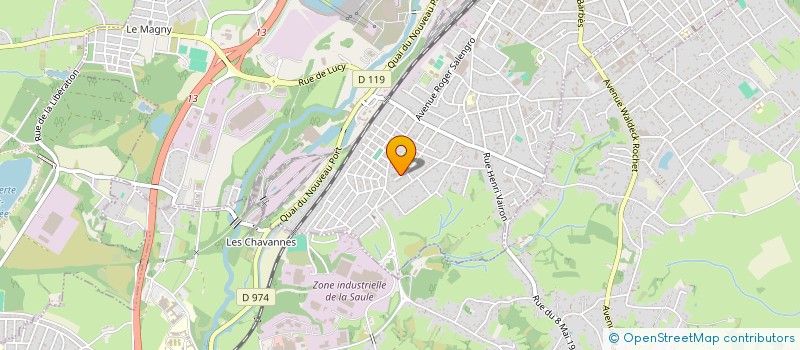 localisation de l'entreprise M.A.P. - MONTCEAU AUTO PIECES à MONTCEAU-LES-MINES
