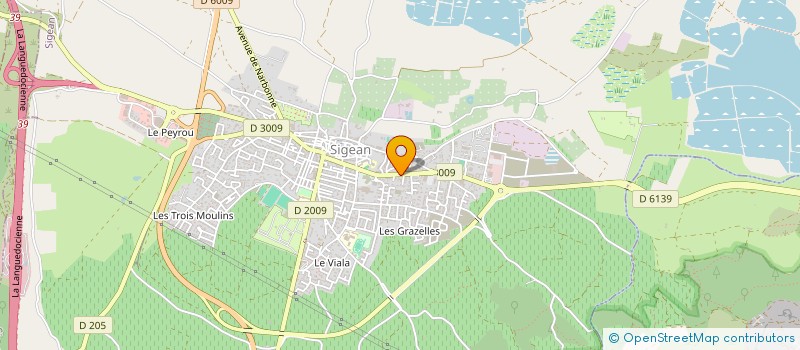 localisation de l'entreprise M.A PALETTE  SIGEAN