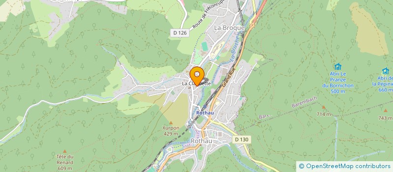 localisation de l'entreprise M.A. PIECES AUTOS  ROTHAU