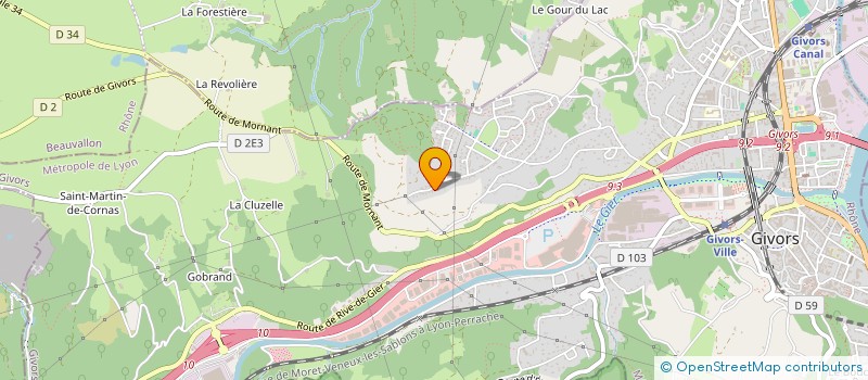 localisation de l'entreprise M.A PLOMBERIE  GIVORS