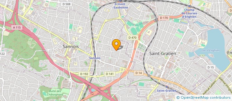 localisation de l'entreprise M.A.Q. TROIS  SANNOIS