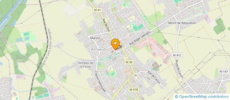 localisation de l'entreprise M.A.R.F.I à ANNŒULLIN