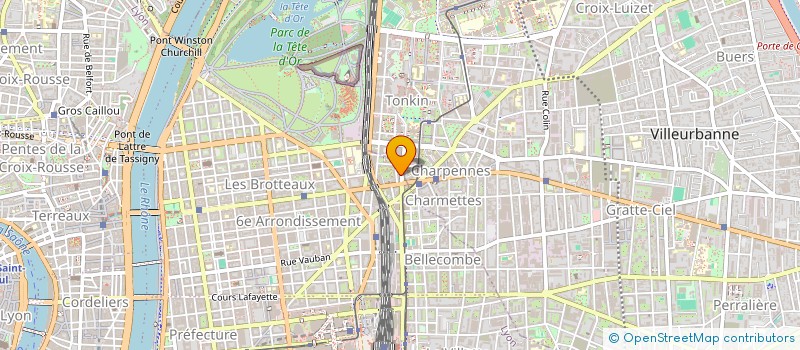 localisation de l'entreprise M.A.R.S.INT  VILLEURBANNE