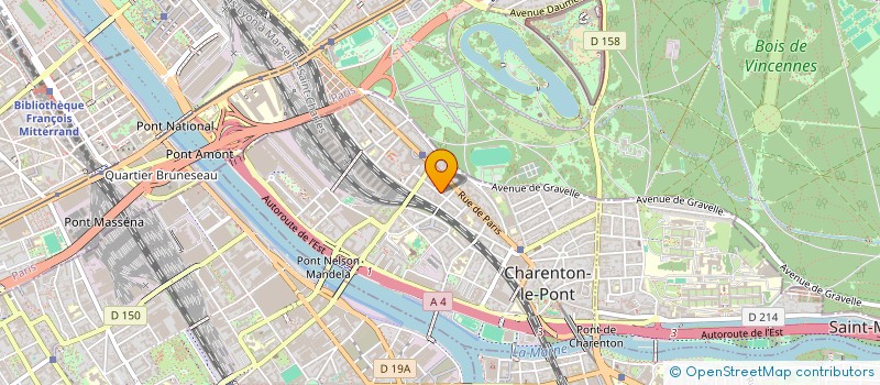 localisation de l'entreprise M.A RENOVA à CHARENTON-LE-PONT