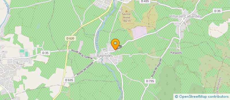 localisation de l'entreprise M.A. ROCA  BAGNOLES