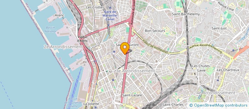 localisation de l'entreprise M A S à MARSEILLE