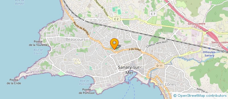 localisation de l'entreprise M.A.S. à SANARY-SUR-MER