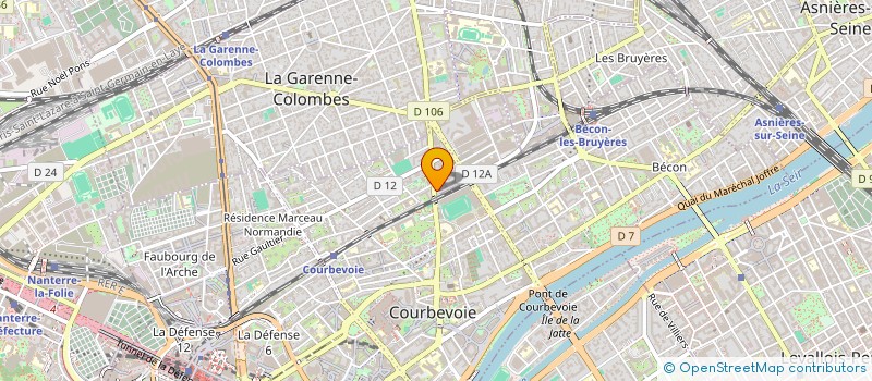 localisation de l'entreprise M.A.S à COURBEVOIE