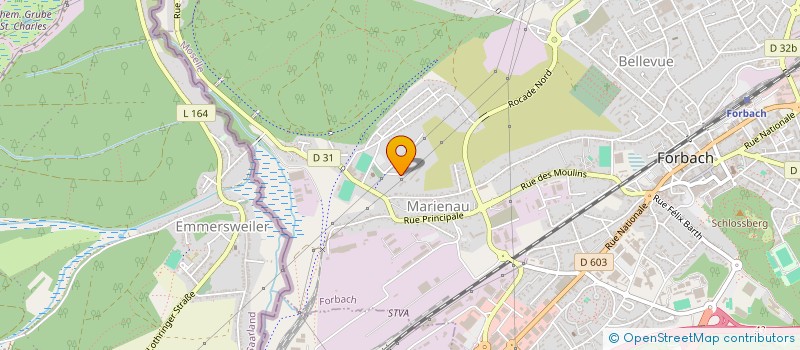 localisation de l'entreprise M.A.S.  FORBACH