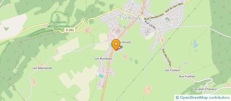 localisation de l'entreprise M.A.S  LE RUSSEY