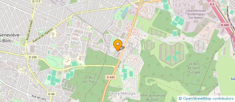 localisation de l'entreprise M.A.S. à FLEURY-MEROGIS