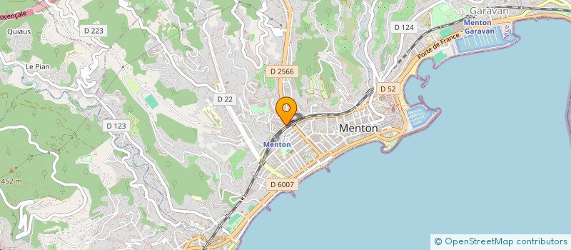 localisation de l'entreprise M.A.S. à MENTON
