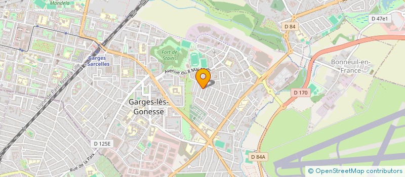 localisation de l'entreprise M.A.S.  GARGES-LES-GONESSE