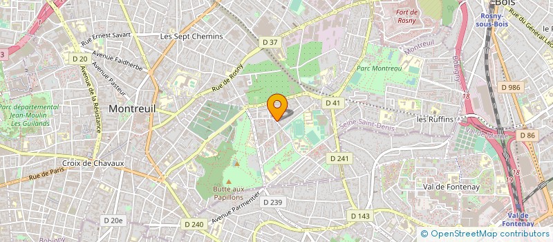 localisation de l'entreprise M.A.S. BATIMENT à MONTREUIL