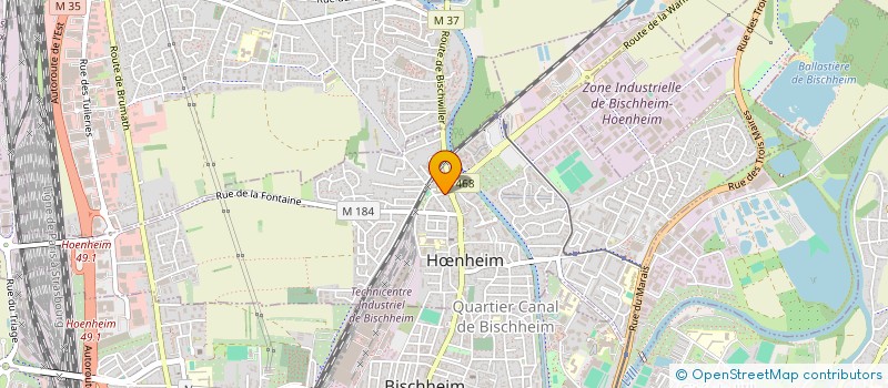 localisation de l'entreprise M.A.S. CLOISON à HŒNHEIM