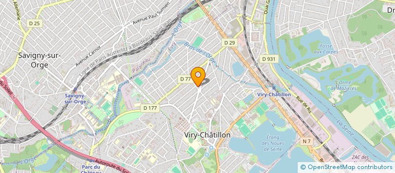 localisation de l'entreprise M.A.S DENTAL à VIRY-CHATILLON