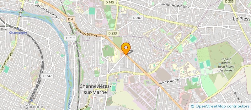 localisation de l'entreprise M.A.S DISTRIBUTION à CHENNEVIERES-SUR-MARNE