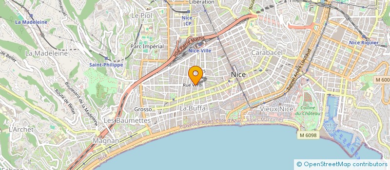 localisation de l'entreprise M.A.S. FRANCE à NICE