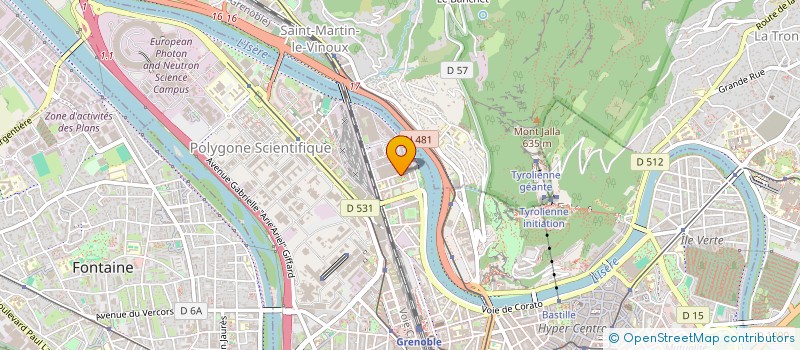 localisation de l'entreprise M.A.S TRANSPORT & DEMENAGEMENT  ECHIROLLES