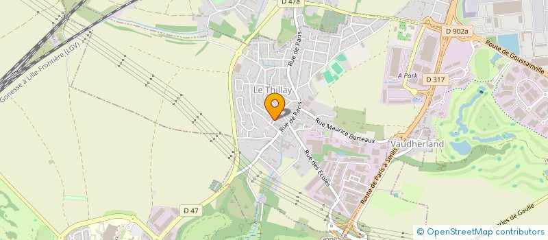 localisation de l'entreprise M A SERVICES MOBILIER  LE THILLAY