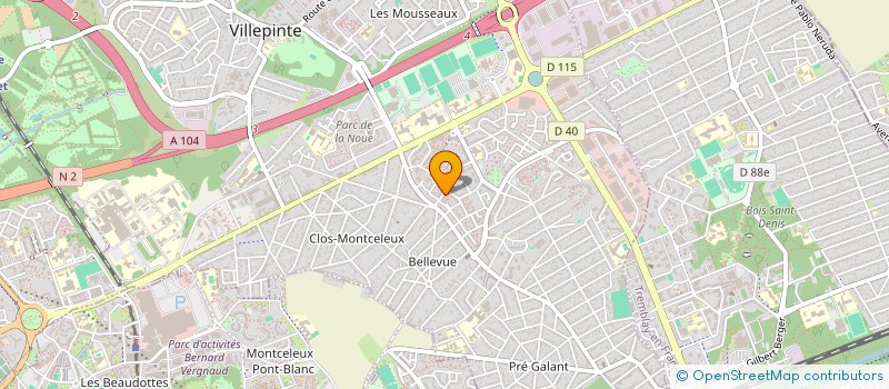 localisation de l'entreprise M.A SERVICES TRANSPORTS à VILLEPINTE