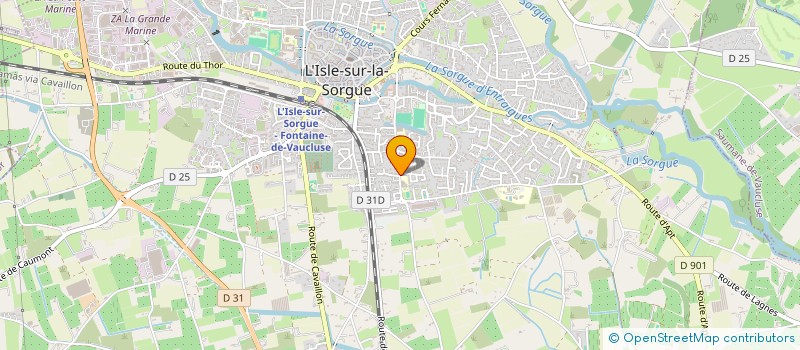 localisation de l'entreprise M&A SOLUTIONS à L'ISLE-SUR-LA-SORGUE