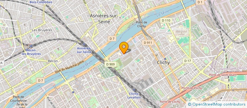 localisation de l'entreprise M.A.T CONSEIL à CLICHY