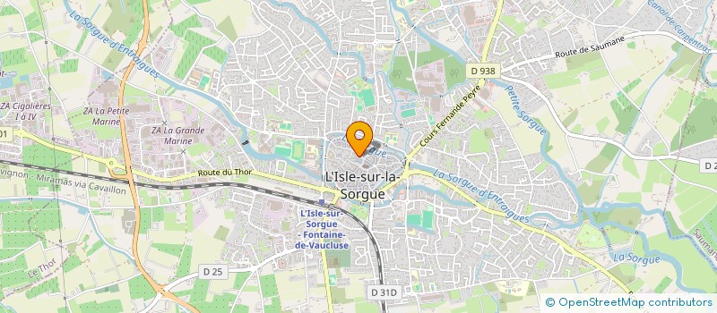 localisation de l'entreprise M.A.T. INVEST à L'ISLE-SUR-LA-SORGUE