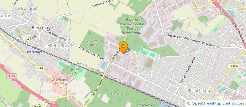 localisation de l'entreprise M.A.T. MARKET  BEAUCHAMP