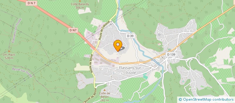 localisation de l'entreprise M.A.V COURTAGE  FLASSANS-SUR-ISSOLE