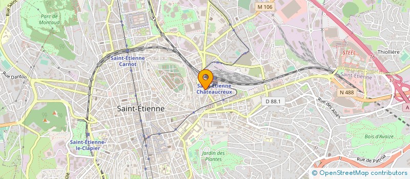localisation de l'entreprise M A V LOC à SAINT-ETIENNE