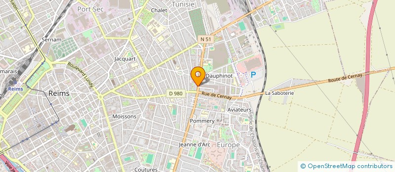 localisation de l'entreprise M A V PRODUCTION à REIMS