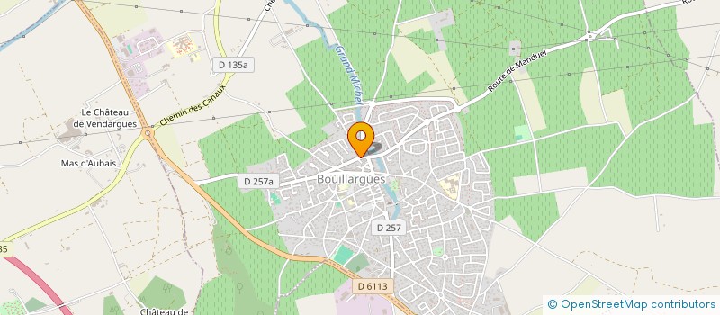 localisation de l'entreprise M A X  BOUILLARGUES