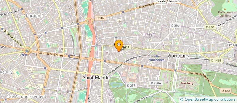 localisation de l'entreprise M'ACEA à VINCENNES