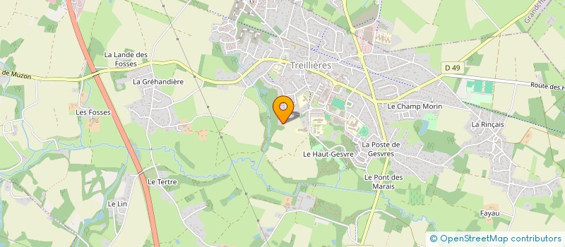 localisation de l'entreprise M'AGRANDIR  TREILLIERES