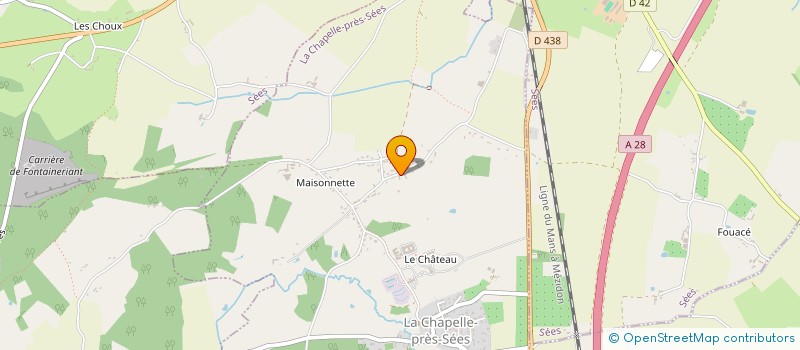 localisation de l'entreprise M AGRI à LA CHAPELLE-PRES-SEES