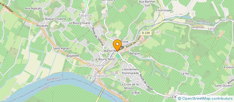 localisation de l'entreprise M'AIDE  LANGOIRAN