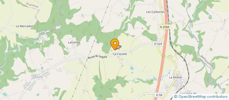 localisation de l'entreprise M    ALBOUY PIERRE ET BARRAU ANNE-MARIE  CRESPIN