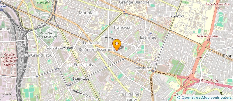localisation de l'entreprise M AND B FRANCE à LYON