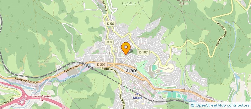 localisation de l'entreprise M ANGELI à TARARE