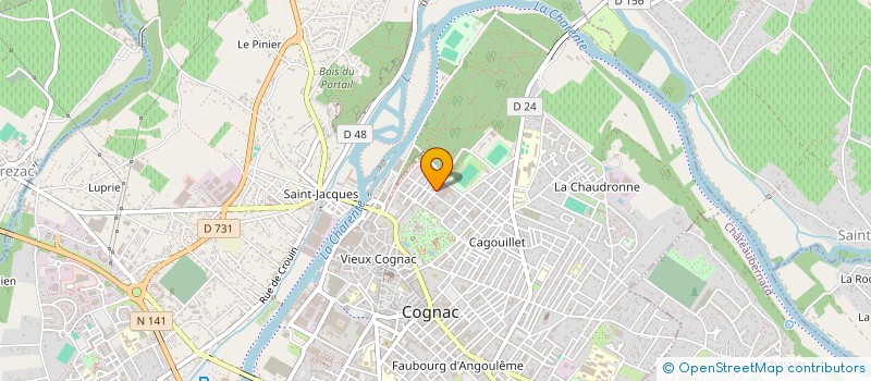 localisation de l'entreprise M ARCHITECTURE à COGNAC
