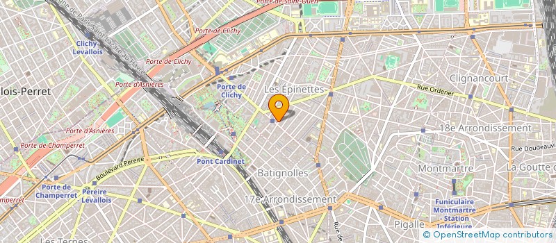 localisation de l'entreprise M. ARMANI PLOMBIER / SERRURIER PARIS 17  PARIS